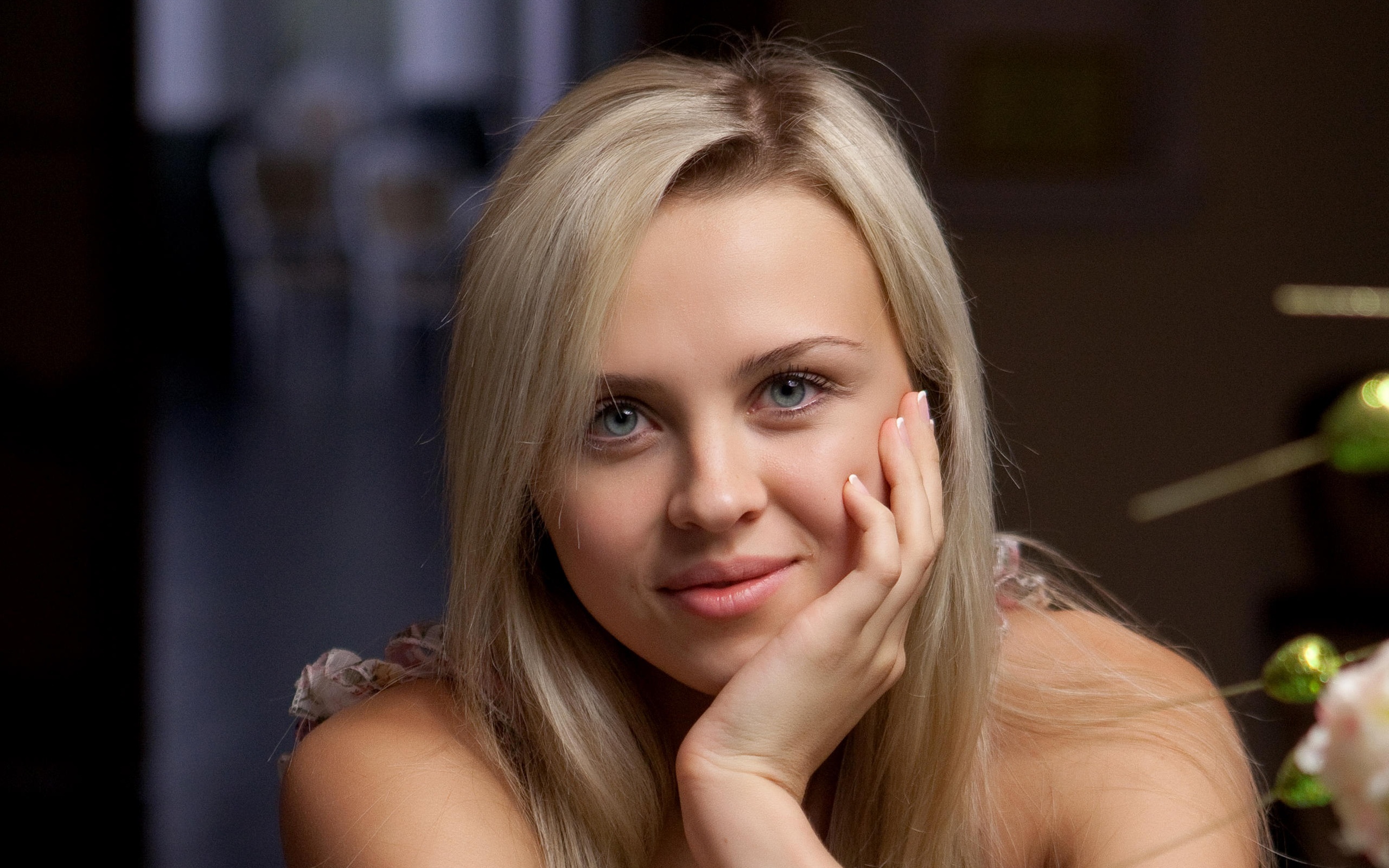 Wallpaper Luciana Blonde Sexy Girl Adult Model Russian Face Eyes