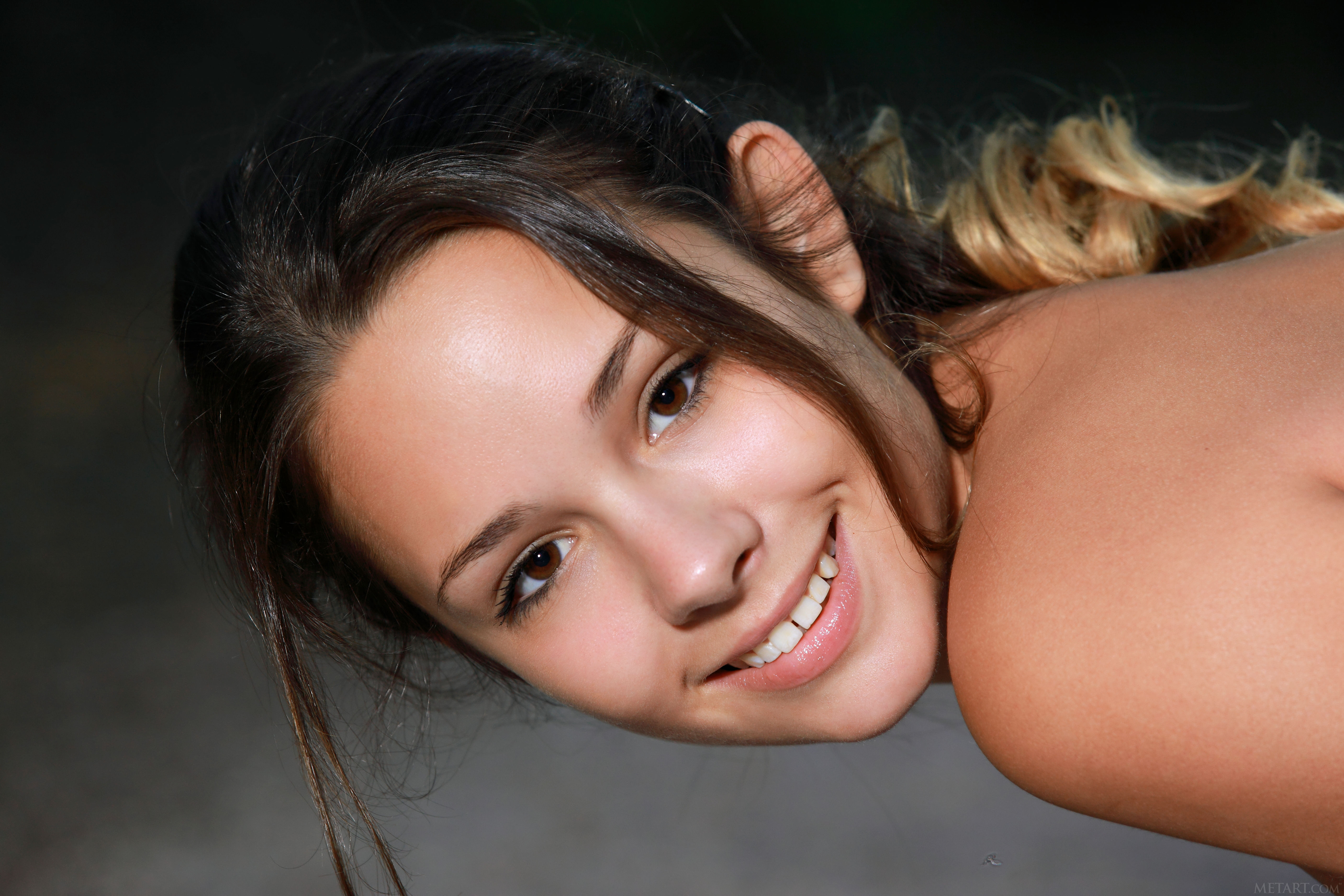 Wallpaper Emmy Brunette Sexy Girl Smile Alma Arina F Desktop