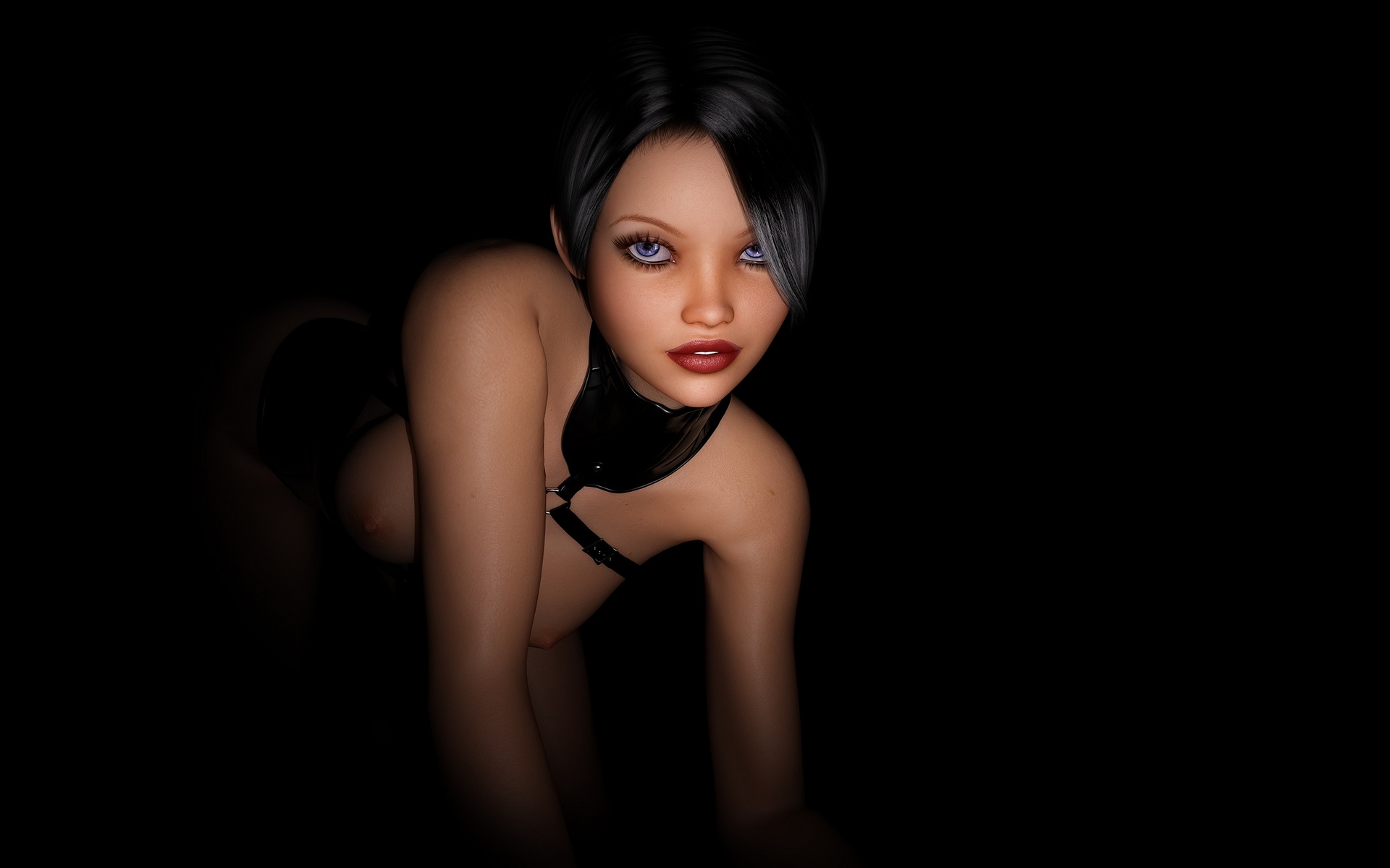 Erotic Animated Screensavers - Wallpaper sexy, nude, 3d erotic, graphics, face, eyes, blue eyes,  minimalist wall desktop wallpaper - 3D & Vector Girls - ID: 52449 -  ftopx.com