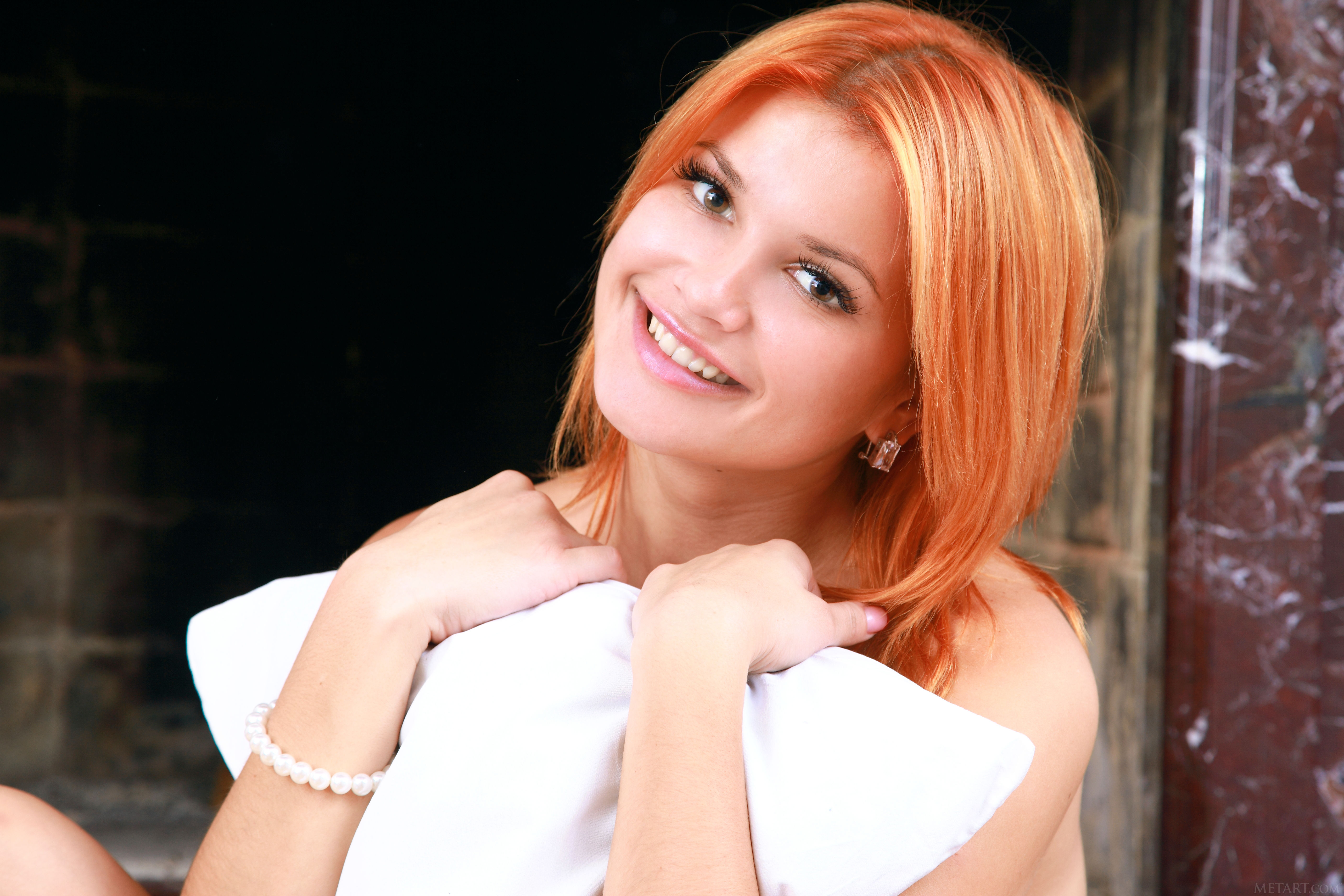 Wallpaper Dina P Violla A Myza Sexy Girl Adult Model Redhead