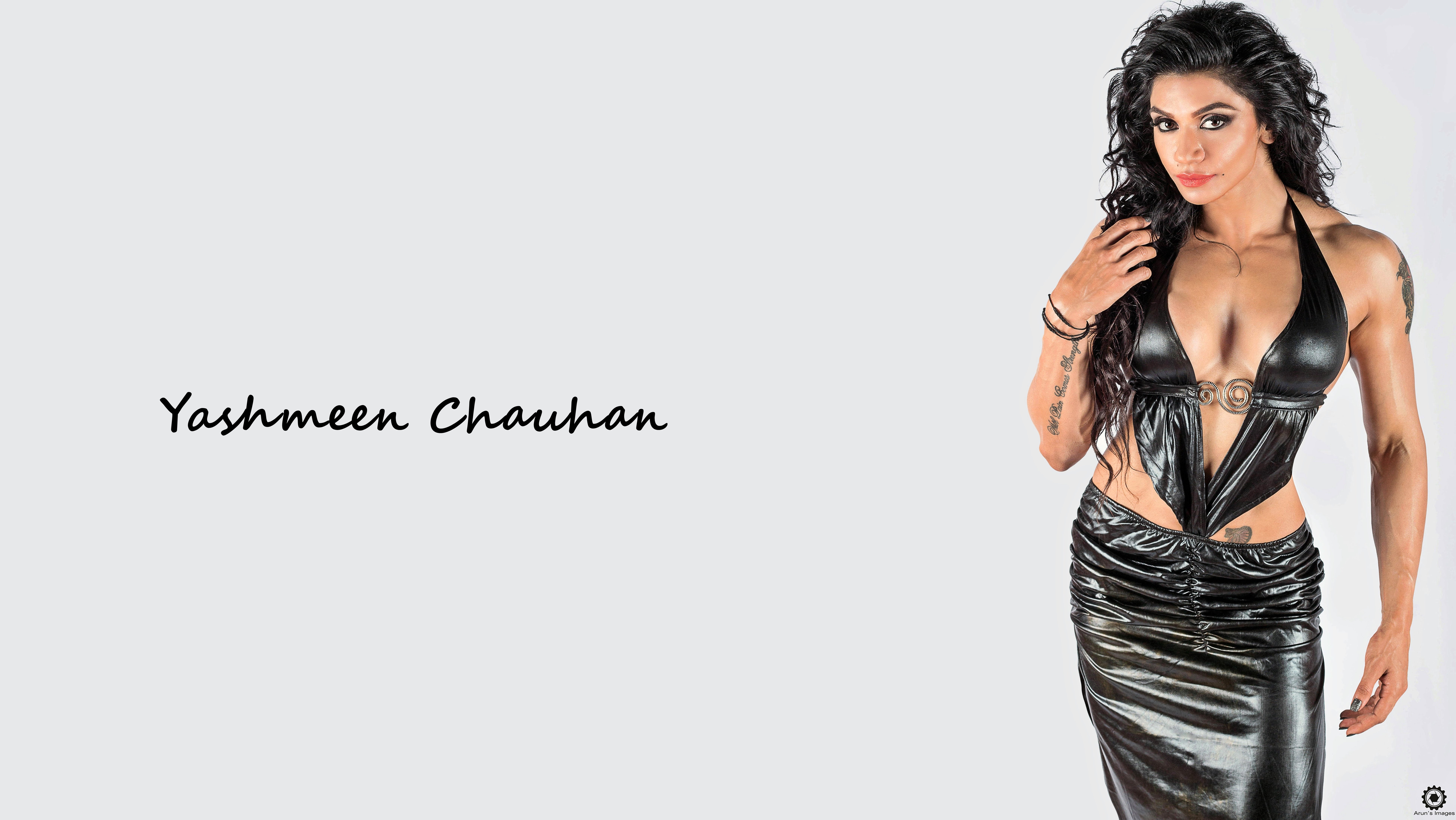Wallpaper yashmeen chauhan, indian, curvy, fitness model, tight ...
