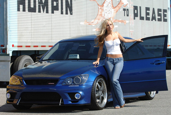 blonde, toyota, toyota altezza, jeans, non nude