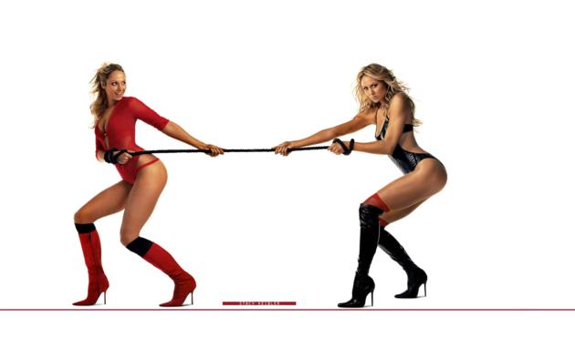 stacy keibler, actress, lingerie, wwe diva, boots, red, knee boots, leotard, socks, stockings, high boots, knee socks, sexy legs