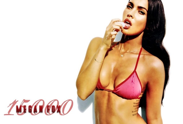 megan fox, actress, brunette, lingerie