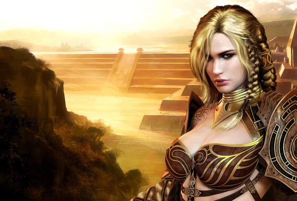 blonde, lingerie, fantasy, guild wars2, norn, jora