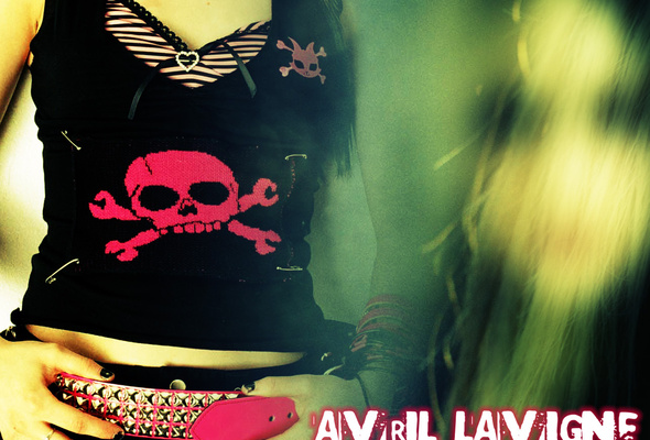 avril lavigne, singer, skull, girl