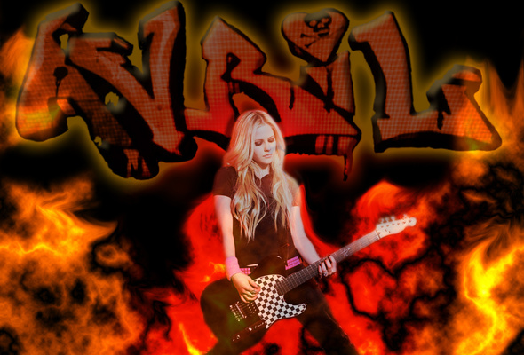 avril lavigne, singer, blonde, guitar