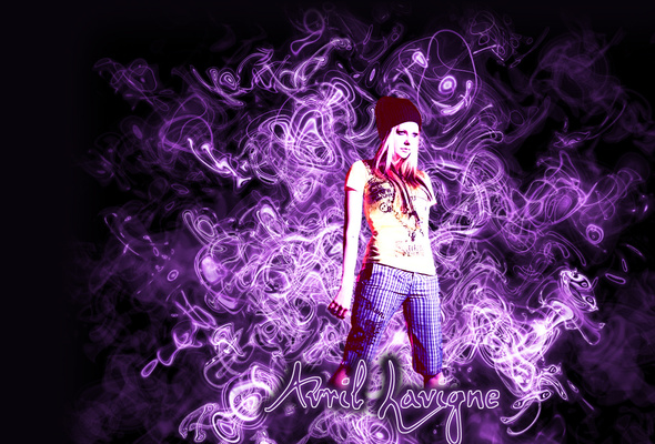 avril lavigne, singer, blonde, hat