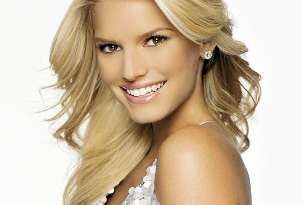 blonde, jessica simpson, singer, smile