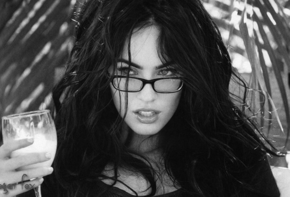 megan fox, glasses, actress, brunette