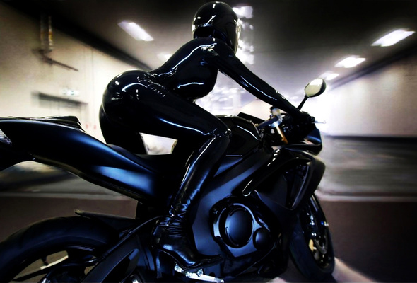 bike, ass, latex, knee boots, fetish, garage, hot ass, catsuit, catsuit, pvc, boots, bike, helmet, sexy ass, nice rack, shiny, rubber, fetish babe