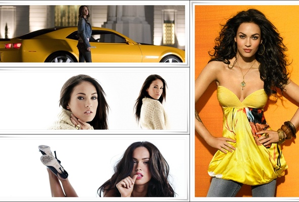 megan fox, actress, brunette, car