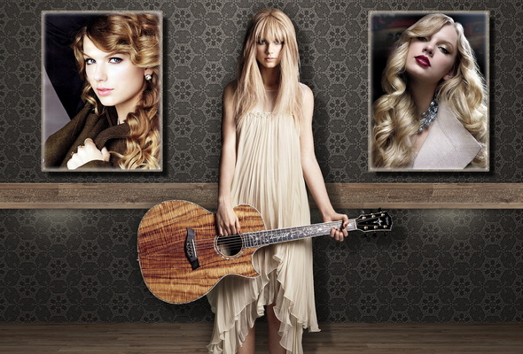 taylor swift, singer, blonde, guitar