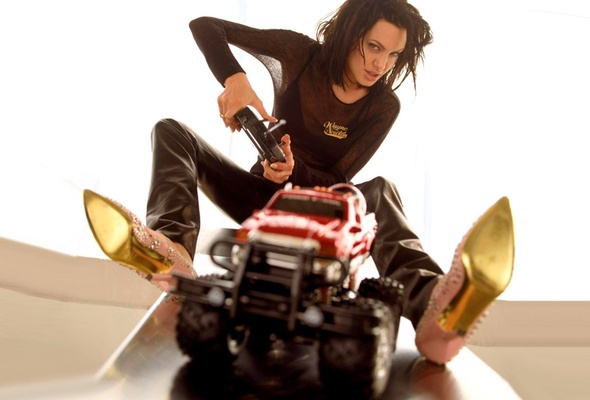 angelina jolie, actress, brunette, toy