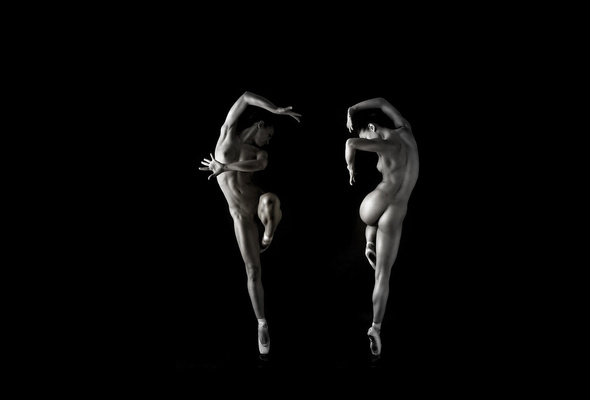 dance, nude, art, acrobat, black & white