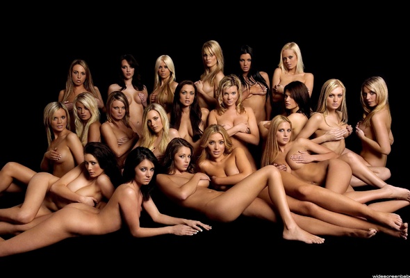 sex, sexy, model, woman, group, many, 20 babes, nude, amazing, background, keeley hazell, peta todd, models, dark, minimalist wall
