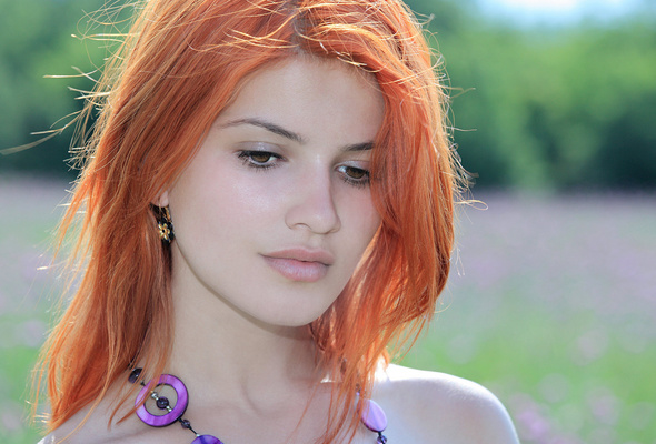 violla a, beautiful, sexy, cute, red hair, model, metart