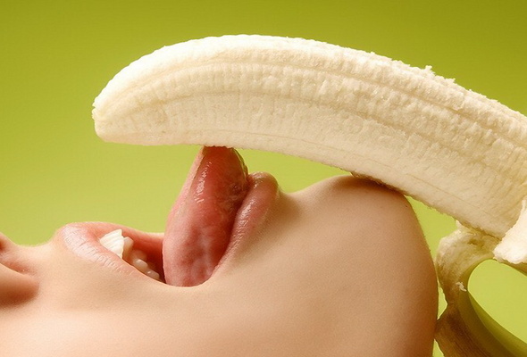 sexy, banana, lips, girl, cute, fruits, tongue, mouth, juicy