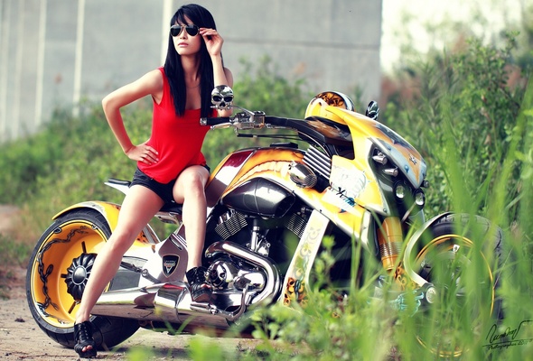 saigon_motors, babe, girl, bike, costum bike