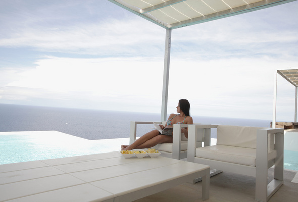 addison, brunette, pool, bikini