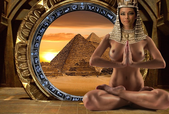 Art Print Metal Canvas Horus Ancient Egypt Egyptian Woman Nude - Etsy