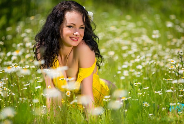 katie, brunette, sexy girl, adult model, :), beautiful, smile, hi-q, close up