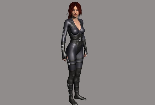 3d, girl, suit, graphics, bad quality