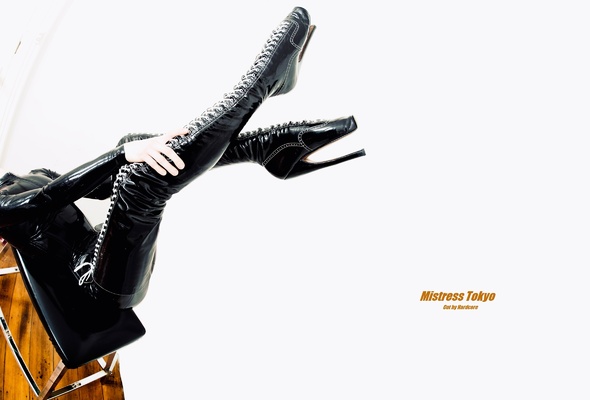 mistress tokyo, redhead, australian, real life, mistress, domina, sexy babe, short hair, posing, laying, black, ballet boots, shiny, rubber, fetish, latex, catsuit, erotic, minimalist wall, pvc, crotch boots, fetish babe, own cut, hot, babes in boots, widescreen cut