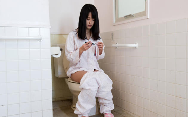 Asian Girls Toilet Porn - Wallpaper ai wakana, kinbaku model, restroom, study, piss ...