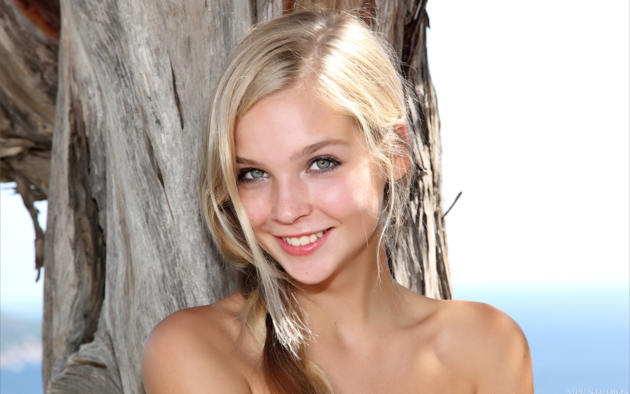 blonde, sexy, smile, outdoor, sienna, young