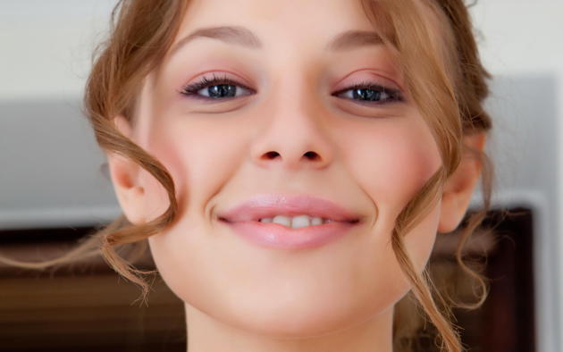 nikia a, metart, face, eyes, cute, smile, pink lips