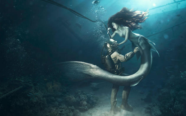 Wallpaper mermaid, siren, redhead, diver desktop wallpaper - Fantasy Girls  - ID: 192103 - ftopx.com