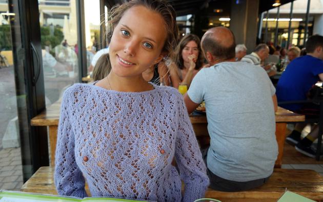 katya clover, mesh top, sexy, nipples, pokies, see through, boobs, public, caramel, clover, eavalla, katya, katyaclover, mango a, sweet, russian, sweater, cardigan, jumper