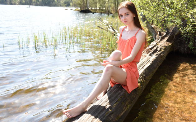 lapa, pala, taressa, model, teen, pretty, russian, dress, lake, non nude, skinny