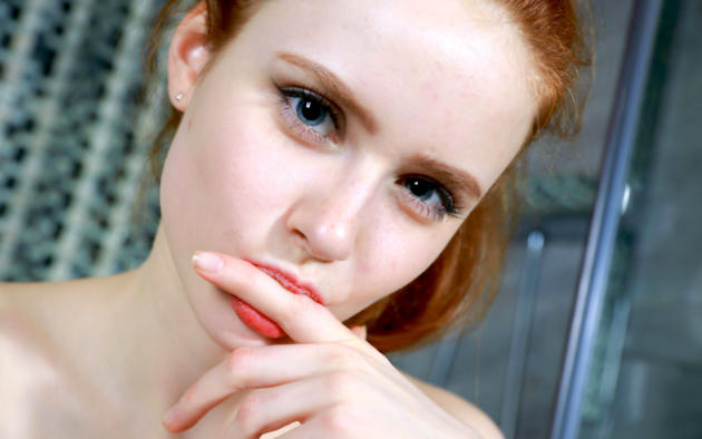 bella milano, model, redhead, blue eyes, russian, face, 4k, elizaveta shahmametova, elizaveta prohorenko