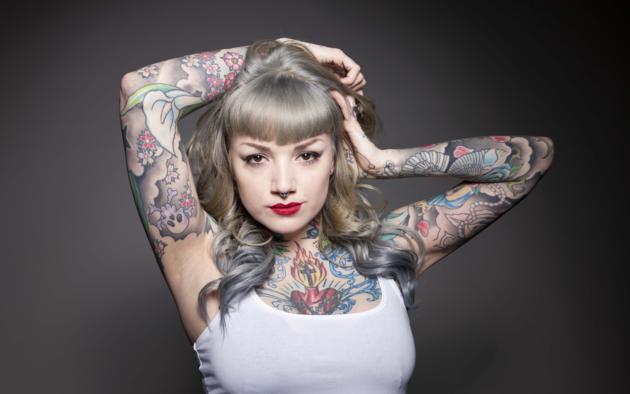 nina kate, suicide girls, tattoo, blonde, non nude