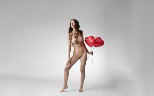 jessica albanka, alisa amore, brunette, big tits, alisa i, alisa, necklace, balloons, boobs, nude, shaved pussy, pussy, smile