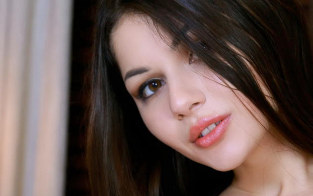 delphina, beautiful, brunette, face, lips