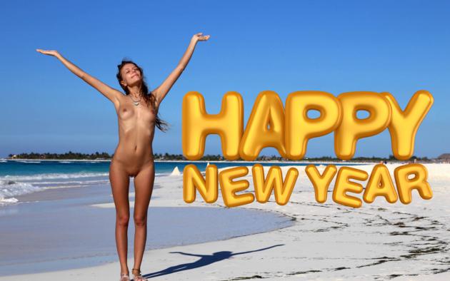 katya clover, clover, mango, caramel, mango a, brunette, naked, beach, boobs, tits, nipples, shaved pussy, labia, happy new year, hi-q