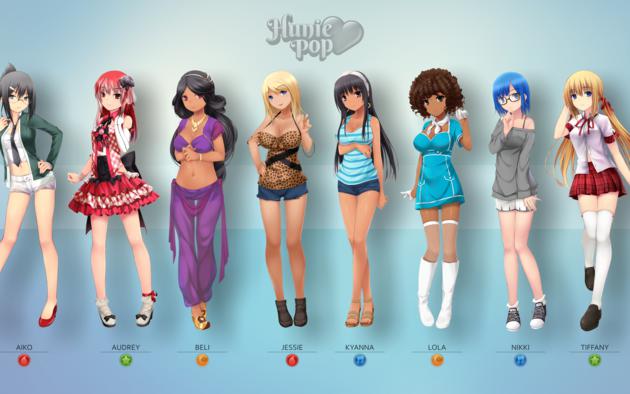 huniepop, girls, game, raw wallpapers