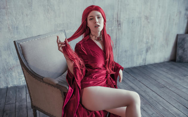 lada lyumos, legs, melisandre, redhead, long hair