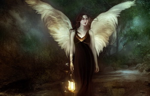 fantasy, angel, wings