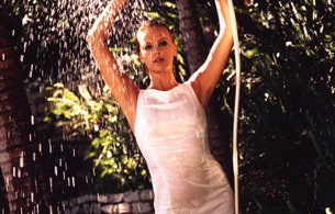 charlize theron, water, actress, see through, sexy bitch, wet