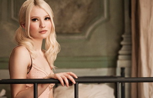 emily browning, actress, blonde, negligee