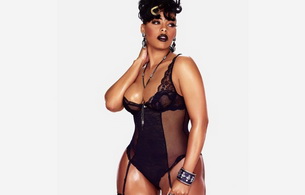 lingerie, hot, sexy, babe, keyshia kaoir, keyshia dior, ebony, oiled, black lingerie, tits