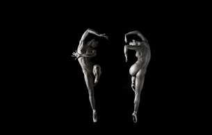 dance, nude, art, acrobat, black & white