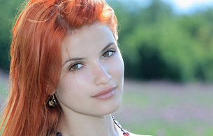 violla a, beautiful, sexy, cute, red hair, model, metart