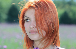 violla a, beautiful, sexy, cute, red hair, model, metart