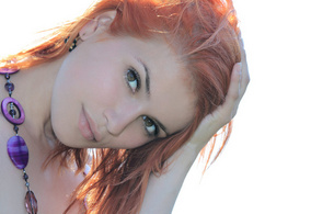 violla a, beautiful, sexy, cute, red hair, model, metart