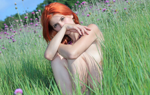 violla a, beautiful, sexy, cute, red hair, model, metart